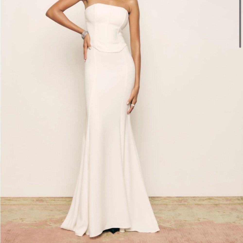 Reformation Haisley Two Piece White Dress - Picture 2 of 6